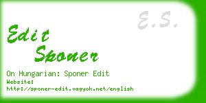 edit sponer business card